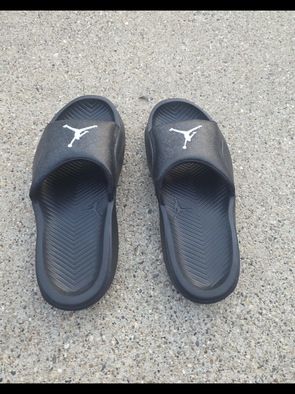 Jordan Black Slide Sandals Jumpman Logo Youth Boys 7